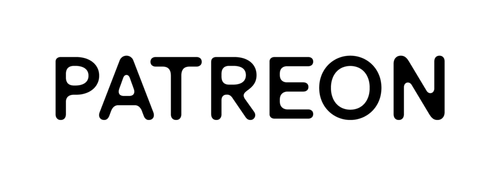 Black letters that spell Patreon. Clicking it takes you to Ashe's Patreon page.